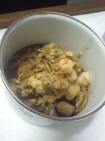 20101201-会社で料理-笹身入りのナメタケの和風スパゲティ-04-ナメタケの出来上がり.jpeg